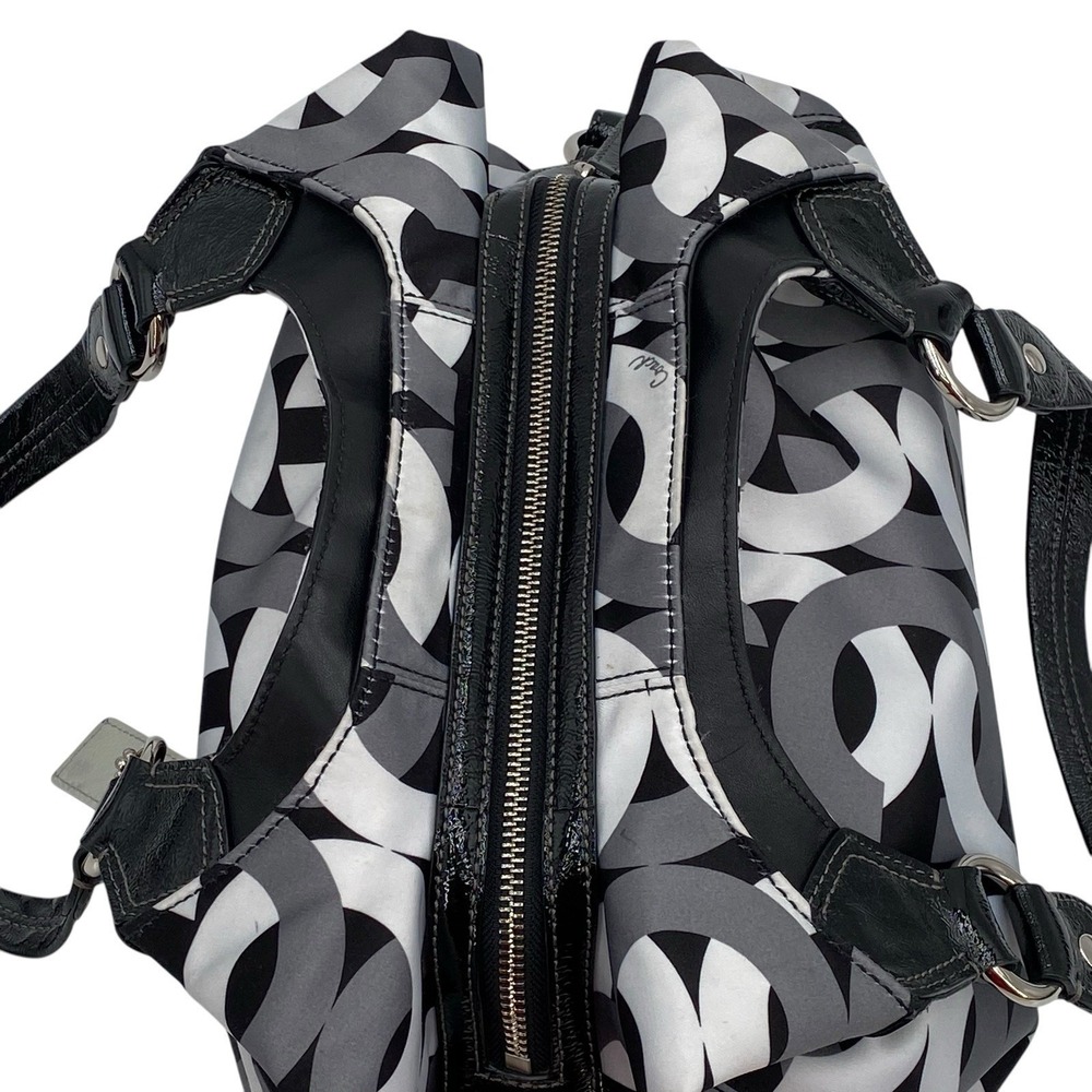 Coach Madison‎ Maggie Op Art Signature Jacquard Shoulder Bag 14420 - Picture 8 of 16